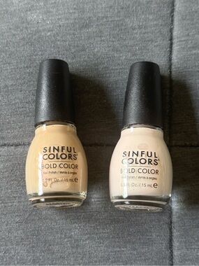 NWT Bundle x2 Sinful Colors Nail Polishes!